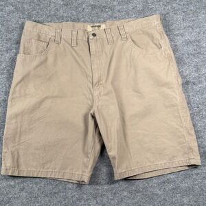 Wrangler Sz 44 Mens Carpenter Cargo Shorts Canvas Work Utility Outdoor Gorpcore
